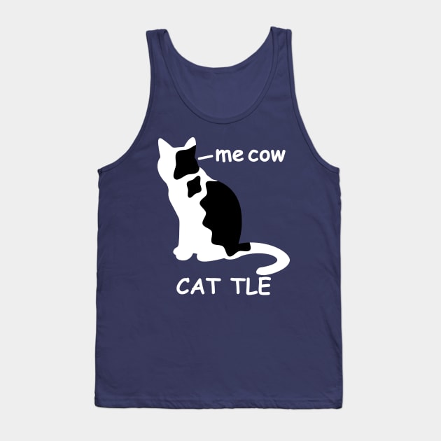 OCD Obsessive Cow Disorder  Funny Cat Tank Top by BraaiNinja